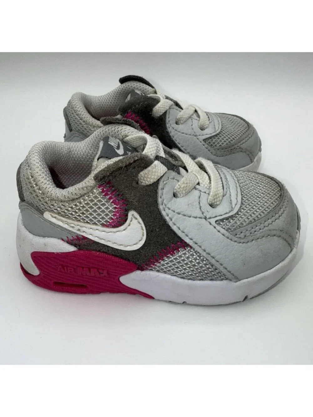 Nike Shoes Girls 4C Air MAX Excee Toddler Gray Pink White